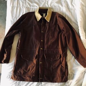 Walls Brown Field Jacket with Beige Collar